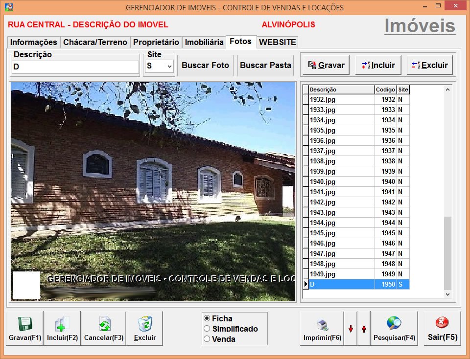 ve software vantagens CONTROLE DE IMOVEIS