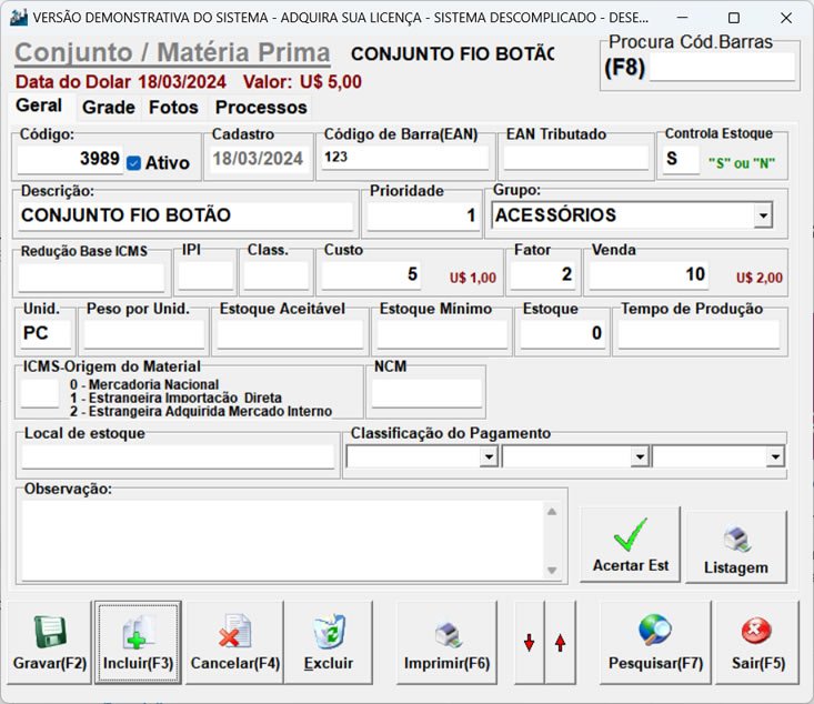 ve software vantagens GERECIADOR INDUSTRIAL